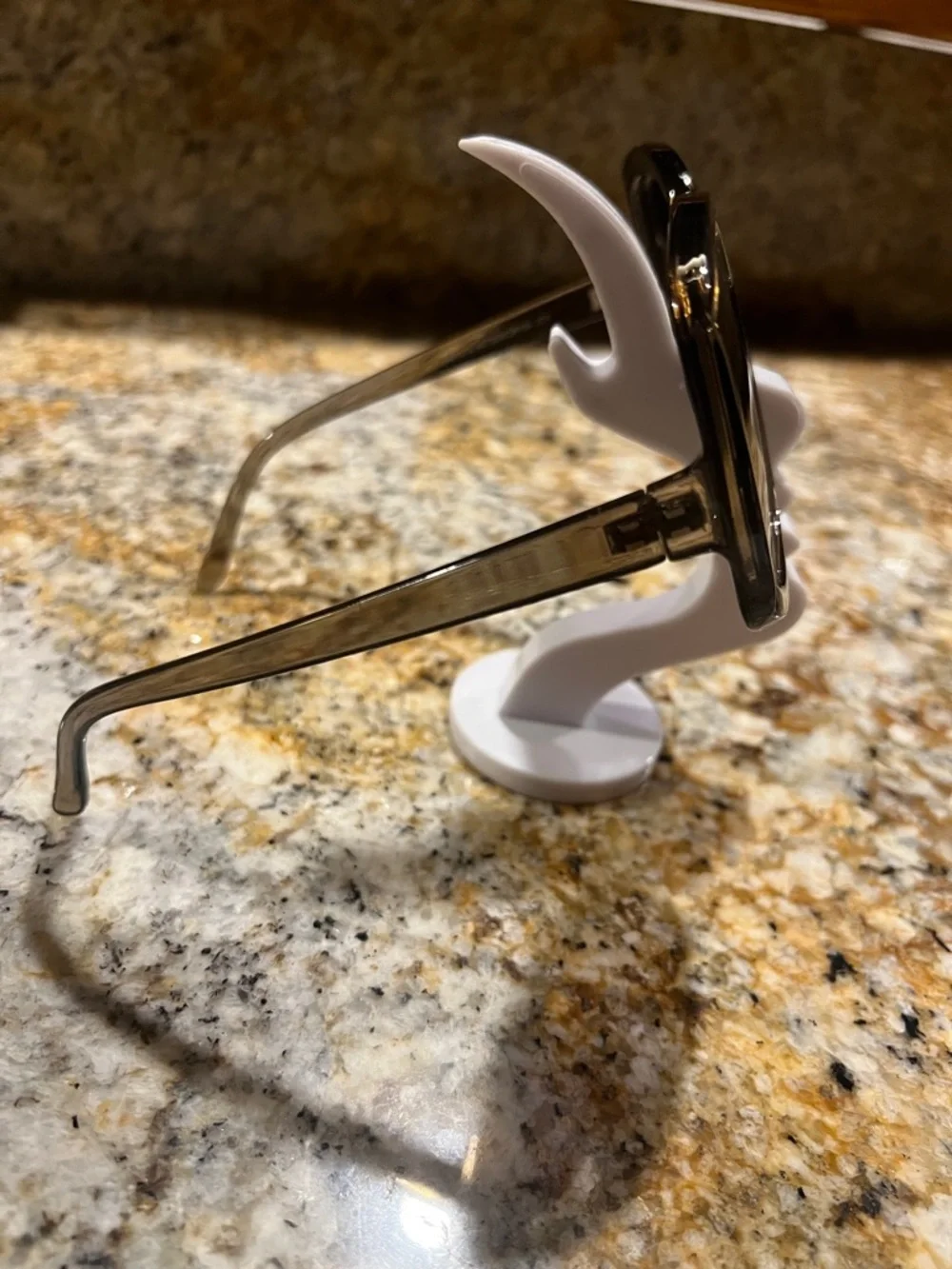 Oversized Square Sunglasses - Smoky Gray Frames with Gradient Lenses